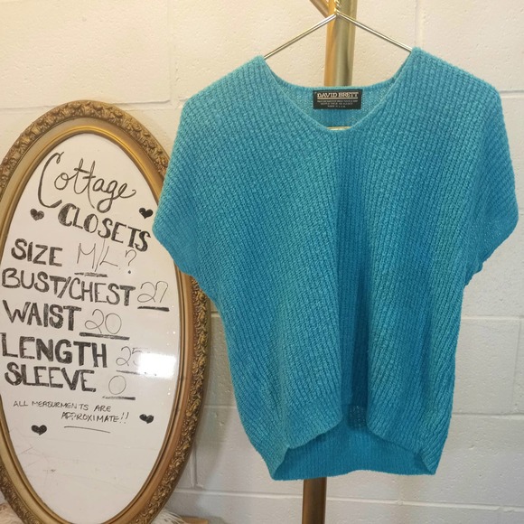 VTG 90s David Brett Box Sweater M/L - Picture 3 of 7